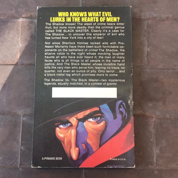 1977 Vintage Book The Shadow #2 The Black Master Maxwell Grant Paperback - Picture 2 of 9